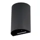 Aplica Azzardo Lucius, 2xGU10 max. 50W, H155 mm, negru, IP20