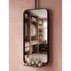 Oglinda ACB Shelf, rama neagra, 1000x500 mm, H1500 mm