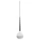 Pendul AZzardo Aga, 1xE14, alb-negru