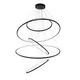 Pendul LED AZzardo Wheel L, 190W, negru, dimabil