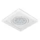 Spot mobil incastrat AZzardo Verdi 1, 1xGU10 tip ES111, alb, patrat, IP20