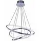 Pendul LED AZzardo Wheel, 80W, crom, dimabil