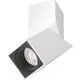 Spot mobil LED aplicat AZzardo Santos Square, 12W, alb, patrat, IP20