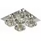 Plafoniera AZzardo Rubic, 4xG9, crom-transparent