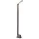 Stalp mediu LED AZzardo Agape 80, 6W, 3000K, gri inchis, IP54