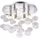 Plafoniera AZzardo Luvia, 10xGU10, crom-transparent