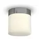 Spot fix LED aplicat AZzardo Lir, 6W, alb-crom, rotund, IP44