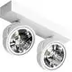Plafoniera tip spot AZzardo Jerry 2 12V, 2xG53 tip QR111, alb, rotund, IP20