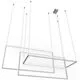 Pendul LED AZzardo Metric, 135W, alb, dimabil