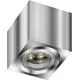 Spot mobil aplicat AZzardo Mini Eloy, 1xGU10, crom, patrat, IP20