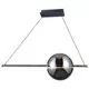 Pendul LED AZzardo Sandra dimm, 36W, negru, dimabil
