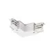 Element de conectare pentru sina AZzardo Track 3-Line, R, forma L, alb