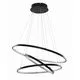 Pendul LED AZzardo Wheel, 80W, negru, dimabil