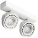Plafoniera tip spot AZzardo Jerry 2 230V, 2xGU10, alb, rotund, IP20