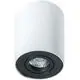 Spot mobil aplicat AZzardo Bross 1, 1xGU10, alb-negru, rotund, IP20