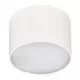 Spot fix LED aplicat AZzardo Monza R Top, 5W, 4000K, alb, rotund, IP20