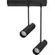 Plafoniera tip spot mobil aplicat AZzardo Lens 2 Square, 2xGU10, negru, IP20