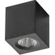 Spot fix LED aplicat AZzardo Nano, 5W, negru, patrat, IP20