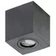 Spot mobil aplicat AZzardo Brant Square, 1xGU10, negru, patrat, IP20