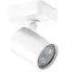 Spot mobil aplicat AZzardo Exo, 1xGU10, alb, rotund, IP20