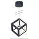 Pendul LED AZzardo Strange dimm, 80W, negru, dimabil