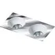 Spot fix incastrat AZzardo Hugo 2, 2xGU10, crom, dreptunghi, IP20