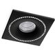 Spot fix incastrat AZzardo Simon, 1xGU10, crom negru, patrat, IP20