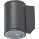 Aplica AZzardo Joe Wall 1, 1xGU10, gri inchis, rotund, IP54
