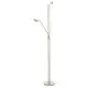 Lampadar LED Eglo Baya Led, 22.5W, alb-nichel satinat, dimabil