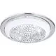 Plafoniera cristal LED Eglo Acolla, 11W, alb-crom-transparent