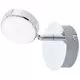 Aplica LED Eglo Salto, 5.4W, alb-crom satinat