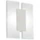 Aplica LED Eglo Metrass 2, 9W, alb-nichel satinat