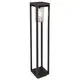 Lampadar pentru gradina Globo Lighting Candela, 1xE27, negru-transparent