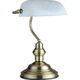 Lampa de birou Globo Lighting Antique, 1xE27, alb-bronz