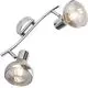 Plafoniera Globo Lighting Lothar, 2xE14, crom-fumuriu