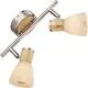 Plafoniera Globo Lighting Gylfi, 2xE14, bej-crom satinat-maro