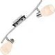 Plafoniera Globo Lighting Toay, 2xE14, bej-crom-transparent-wenge