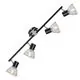 Plafoniera Globo Lighting Fassa, 4xE14, crom-negru