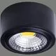 Spot fix LED aplicat ACB Studio, 12W, negru, rotund, IP20
