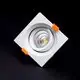 Spot mobil LED incastrat Kelektron Essential, 9W, alb, patrat, IP20