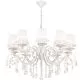 Candelabru cristal Maytoni Grace, 10xE14, auriu-bej