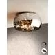 Plafoniera cristal LED Schuller Argos, 6W, crom-fumuriu, dimabil, telecomanda