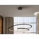 Pendul LED Schuller Looping, 54W, negru-opal