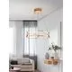 Pendul LED Schuller Colette, 37W, auriu