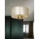 Plafoniera Schuller Eden, 3xE27, alb sidef-auriu
