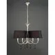 Lustra cristal Mantra Paola, 6xE14, argintiu-negru