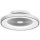 Plafoniera cu ventilator LED Mantra Tibet, 70W, argintiu, dimabil, telecomanda, Smart control App
