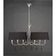 Lustra cristal Mantra Paola, 6xE14, argintiu-negru