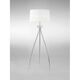 Lampadar cristal Mantra Loewe, 3xE27, alb-crom