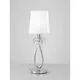 Veioza cristal Mantra Loewe, 1xE14, alb-crom